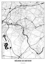 Lade das Bild in den Galerie-Viewer, Mülheim an der Ruhr Poster - Minimal Design