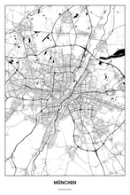 Lade das Bild in den Galerie-Viewer, München Light Poster - Minimal - Detailansicht