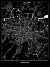 Lade das Bild in den Galerie-Viewer, München Poster - Minimal Design