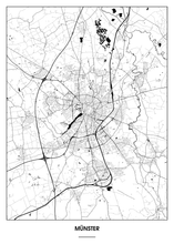 Lade das Bild in den Galerie-Viewer, Münster Poster - Minimal Design