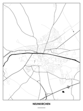 Lade das Bild in den Galerie-Viewer, Neunkirchen Poster - Minimal Design