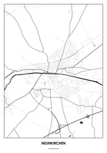 Lade das Bild in den Galerie-Viewer, Neunkirchen Poster - Minimal Design
