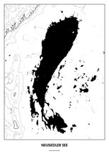 Lade das Bild in den Galerie-Viewer, Neusiedler See Poster - Minimal Design