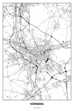 Lade das Bild in den Galerie-Viewer, Nürnberg Light Poster - Minimal - Detailansicht