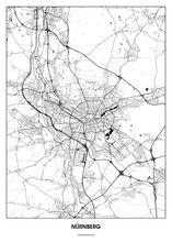 Lade das Bild in den Galerie-Viewer, Nürnberg Poster - Minimal Design