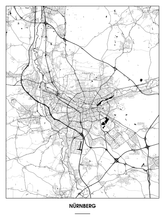 Lade das Bild in den Galerie-Viewer, Nürnberg Poster - Minimal Design