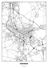 Lade das Bild in den Galerie-Viewer, Nürnberg Poster - Minimal Design