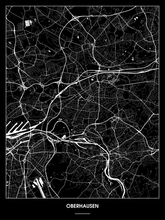 Lade das Bild in den Galerie-Viewer, Oberhausen Poster - Minimal Design
