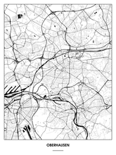 Lade das Bild in den Galerie-Viewer, Oberhausen Poster - Minimal Design