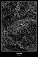 Lade das Bild in den Galerie-Viewer, Ötscher Dark Poster - Minimal - Detailansicht