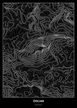 Lade das Bild in den Galerie-Viewer, Ötscher Poster - Minimal Design