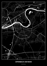 Lade das Bild in den Galerie-Viewer, Offenbach am Main Poster - Minimal Design