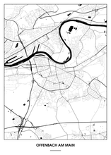 Lade das Bild in den Galerie-Viewer, Offenbach am Main Poster - Minimal Design
