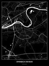Lade das Bild in den Galerie-Viewer, Offenbach am Main Poster - Minimal Design