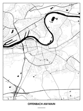 Lade das Bild in den Galerie-Viewer, Offenbach am Main Poster - Minimal Design