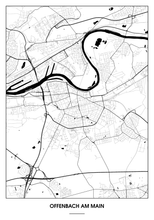 Lade das Bild in den Galerie-Viewer, Offenbach am Main Poster - Minimal Design