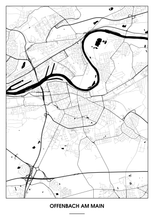 Lade das Bild in den Galerie-Viewer, Offenbach am Main Poster - Minimal Design