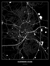 Lade das Bild in den Galerie-Viewer, Oldenburg (Oldb) Poster - Minimal Design