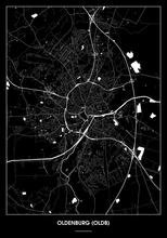 Lade das Bild in den Galerie-Viewer, Oldenburg (Oldb) Poster - Minimal Design