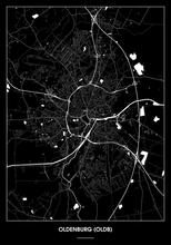 Lade das Bild in den Galerie-Viewer, Oldenburg (Oldb) Poster - Minimal Design