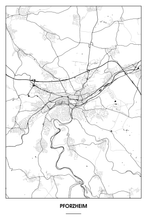 Lade das Bild in den Galerie-Viewer, Pforzheim Light Poster - Minimal - Detailansicht