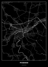 Lade das Bild in den Galerie-Viewer, Pforzheim Poster - Minimal Design