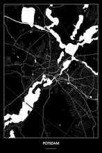 Lade das Bild in den Galerie-Viewer, Potsdam Dark Poster - Minimal - Detailansicht