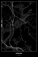 Lade das Bild in den Galerie-Viewer, Rankweil Dark Poster - Minimal - Detailansicht