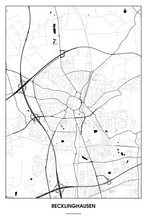 Lade das Bild in den Galerie-Viewer, Recklinghausen Light Poster - Minimal - Detailansicht