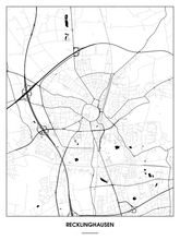 Lade das Bild in den Galerie-Viewer, Recklinghausen Poster - Minimal Design