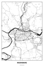 Lade das Bild in den Galerie-Viewer, Regensburg Light Poster - Minimal - Detailansicht