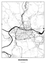 Lade das Bild in den Galerie-Viewer, Regensburg Poster - Minimal Design