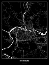 Lade das Bild in den Galerie-Viewer, Regensburg Poster - Minimal Design