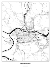 Lade das Bild in den Galerie-Viewer, Regensburg Poster - Minimal Design