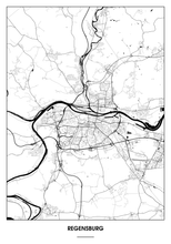 Lade das Bild in den Galerie-Viewer, Regensburg Poster - Minimal Design