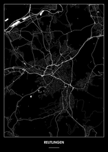 Lade das Bild in den Galerie-Viewer, Reutlingen Poster - Minimal Design
