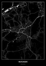 Lade das Bild in den Galerie-Viewer, Reutlingen Poster - Minimal Design