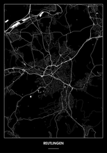 Lade das Bild in den Galerie-Viewer, Reutlingen Poster - Minimal Design