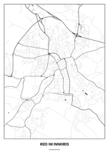 Lade das Bild in den Galerie-Viewer, Ried im Innkreis Poster - Minimal Design