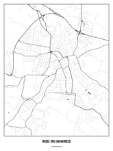 Lade das Bild in den Galerie-Viewer, Ried im Innkreis Poster - Minimal Design