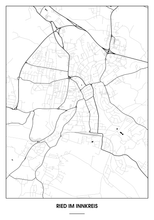 Lade das Bild in den Galerie-Viewer, Ried im Innkreis Poster - Minimal Design