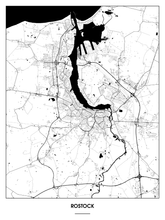 Lade das Bild in den Galerie-Viewer, Rostock Poster - Minimal Design