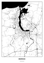Lade das Bild in den Galerie-Viewer, Rostock Poster - Minimal Design