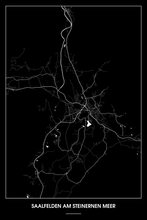 Lade das Bild in den Galerie-Viewer, Saalfelden am Steinernen Meer Dark Poster - Minimal - Detailansicht
