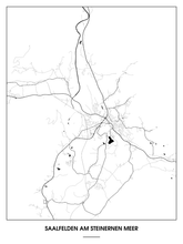 Lade das Bild in den Galerie-Viewer, Saalfelden am Steinernen Meer Poster - Minimal Design