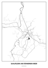 Lade das Bild in den Galerie-Viewer, Saalfelden am Steinernen Meer Poster - Minimal Design