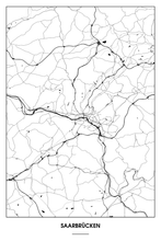 Lade das Bild in den Galerie-Viewer, Saarbrücken Light Poster - Minimal - Detailansicht