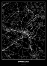 Lade das Bild in den Galerie-Viewer, Saarbrücken Poster - Minimal Design
