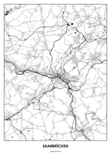 Lade das Bild in den Galerie-Viewer, Saarbrücken Poster - Minimal Design
