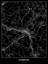 Lade das Bild in den Galerie-Viewer, Saarbrücken Poster - Minimal Design